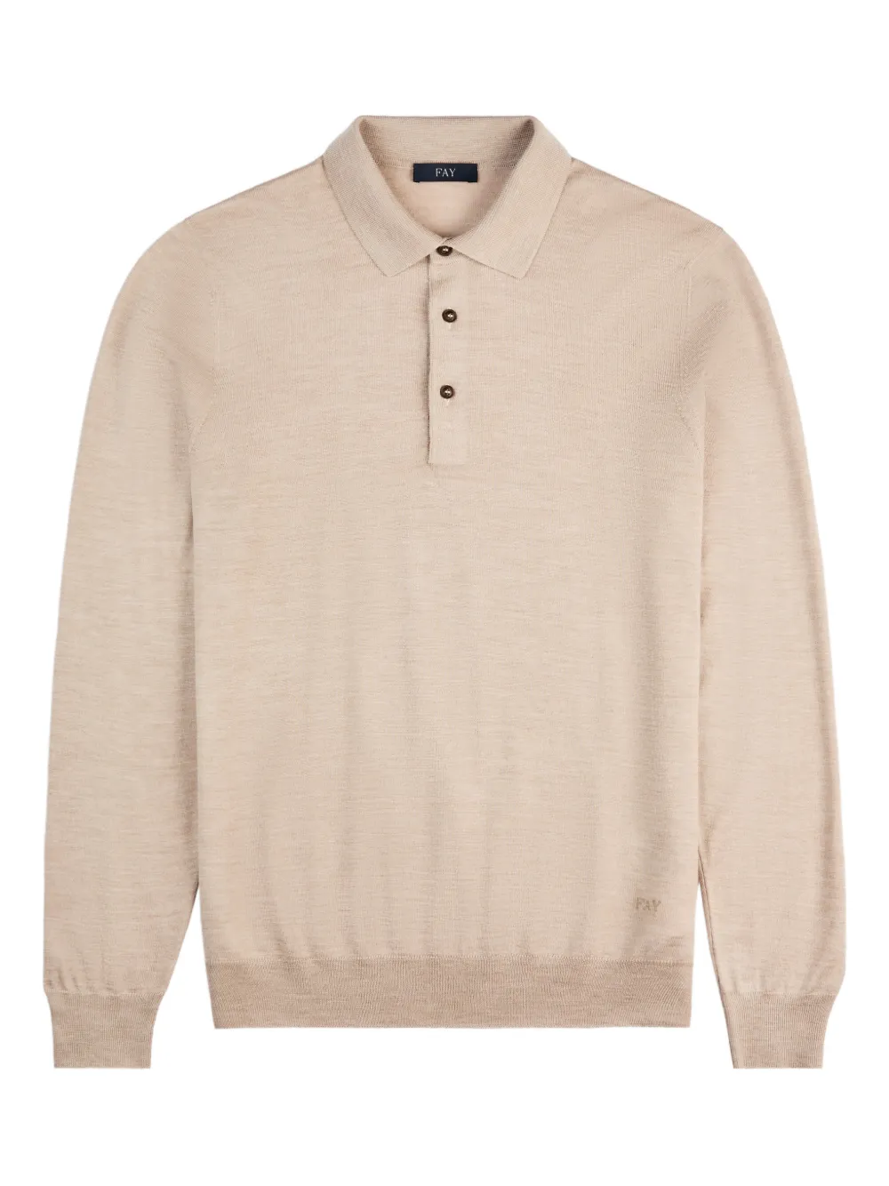 Поло с длинными рукавами Fay, бежевый
Поло с длинными рукавами Fay, бежевый