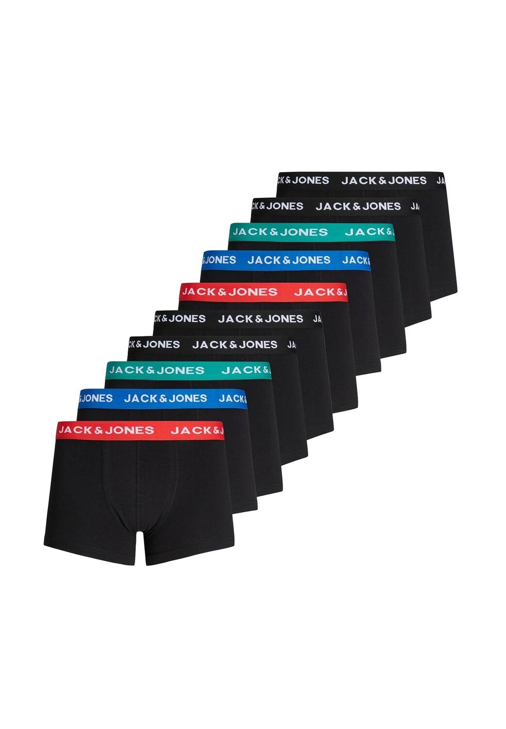 Мужские боксеры, 10 шт. - JACHUEY TRUNKS, хлопок стрейч JACK & JONES, цвет Rot Blau Petrol Schwarz
Мужские боксеры, 10 шт. - JACHUEY TRUNKS, хлопок стрейч JACK & JONES, цвет Rot Blau Petrol Schwarz