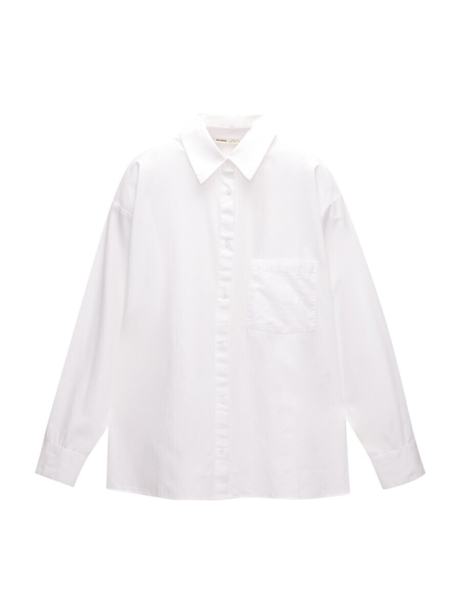 Рубашка Pull&Bear Blouse, белый
Рубашка Pull&Bear Blouse, белый