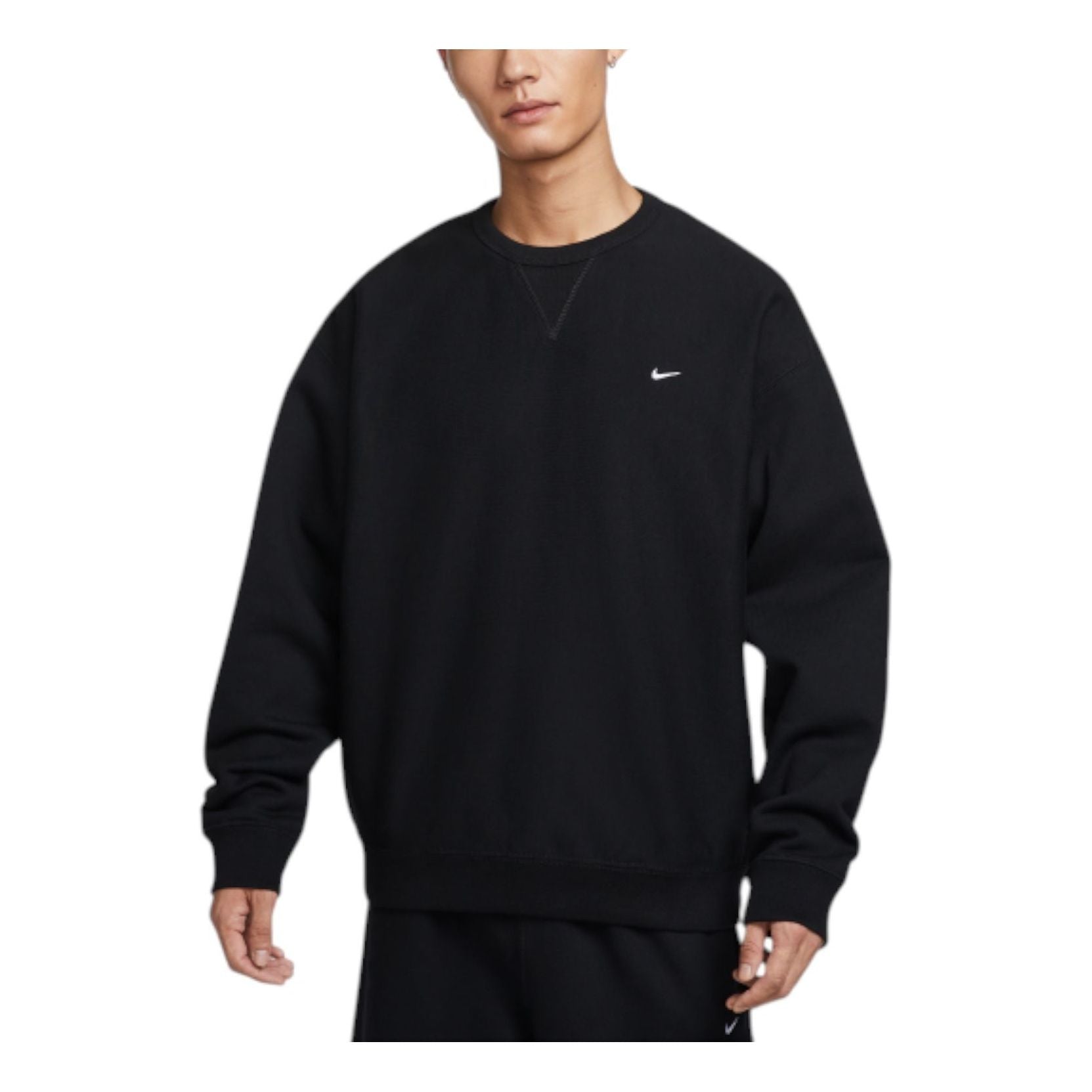 Топ Nike Solo Swoosh Plush Crew Neck Top 'Black'
Топ Nike Solo Swoosh Plush Crew Neck Top 'Black'