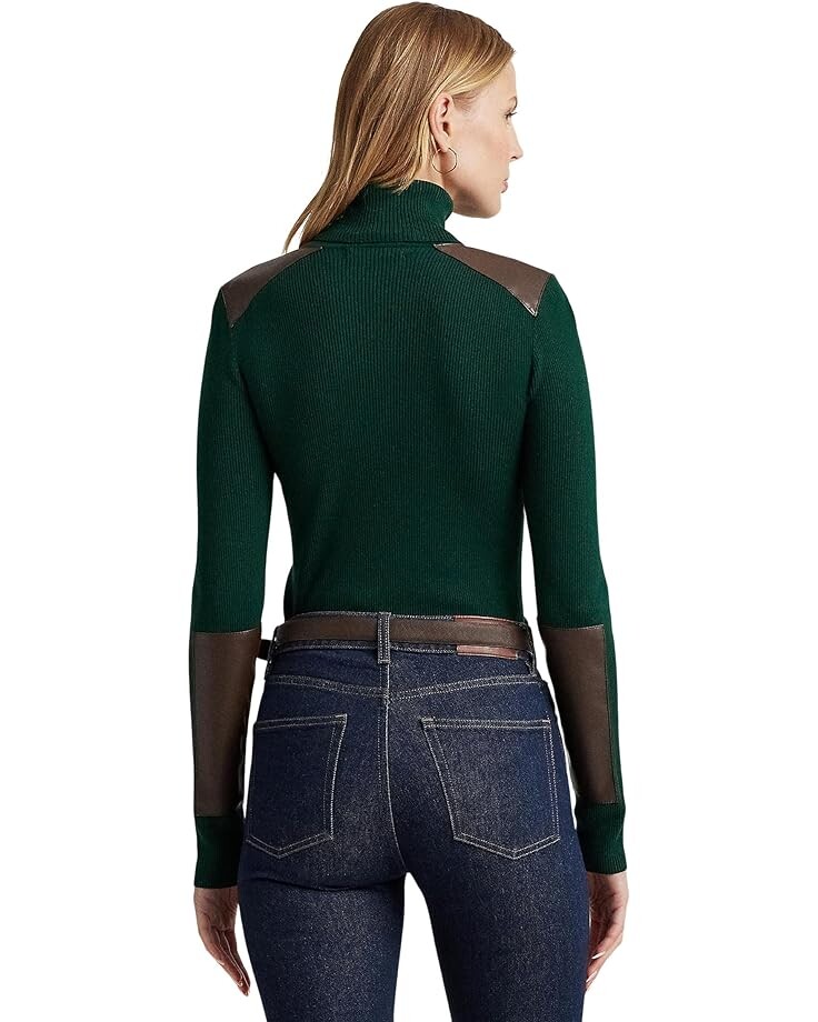 Свитер LAUREN Ralph Lauren Petite Faux Leather Trim Ribbed Turtleneck, цвет Season Green
Свитер LAUREN Ralph Lauren Petite Faux Leather Trim Ribbed Turtleneck, цвет Season Green