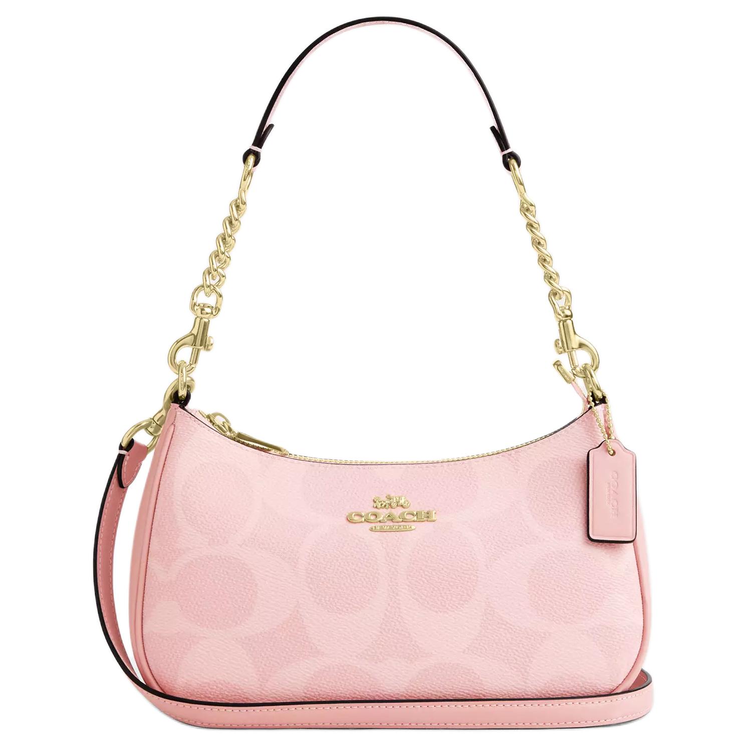 COACH Женская сумка через плечо из искусственной кожи среднего размера розовый
COACH Женская сумка через плечо из искусственной кожи среднего размера розовый