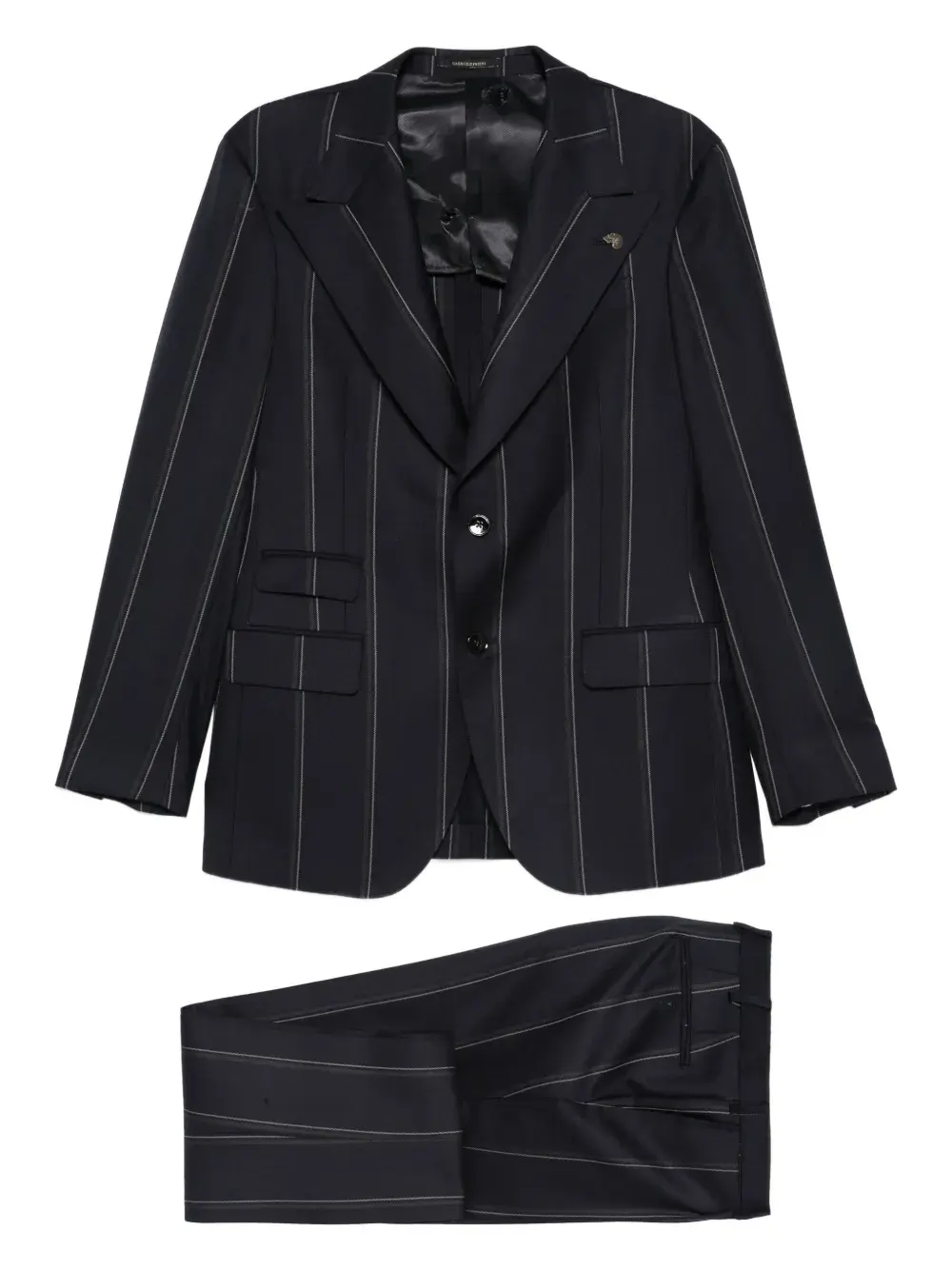 Костюм в тонкую полоску с однобортным пиджаком Gabriele Pasini, синий
Костюм в тонкую полоску с однобортным пиджаком Gabriele Pasini, синий