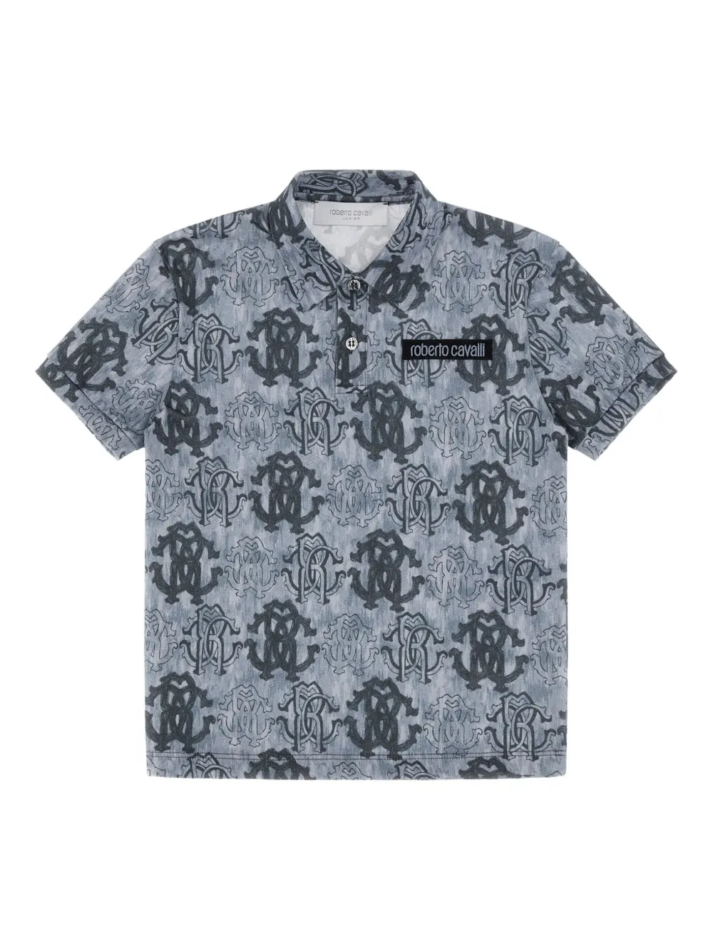 Поло с монограммой Roberto Cavalli, серый
Поло с монограммой Roberto Cavalli, серый