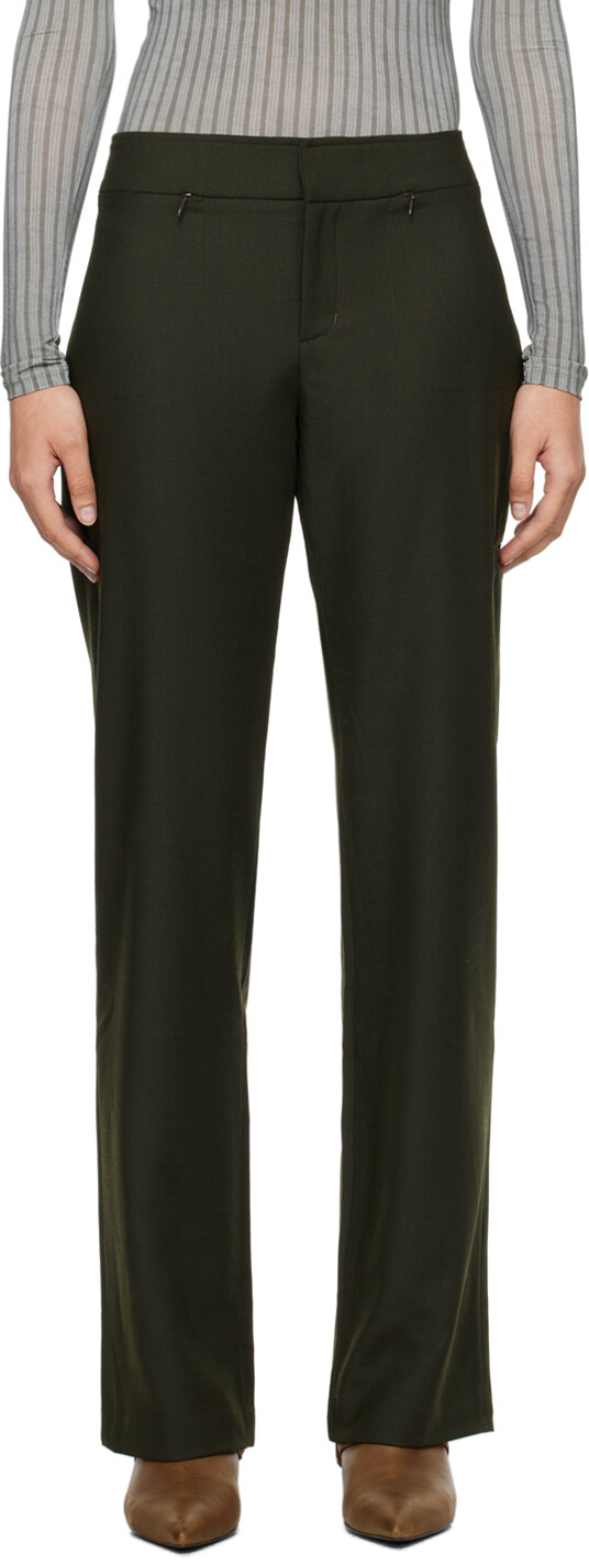 Брюки цвета хаки Баози Paloma Wool
Брюки цвета хаки Баози Paloma Wool