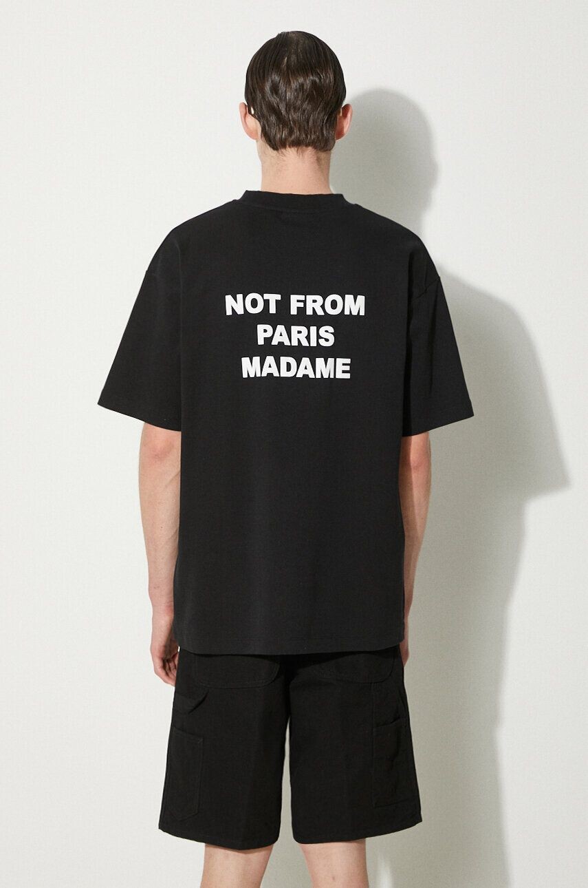Хлопковая футболка Drôle de Monsieur Футболка Le T-Shirt с надписью, черный
Хлопковая футболка Drôle de Monsieur Футболка Le T-Shirt с надписью, черный