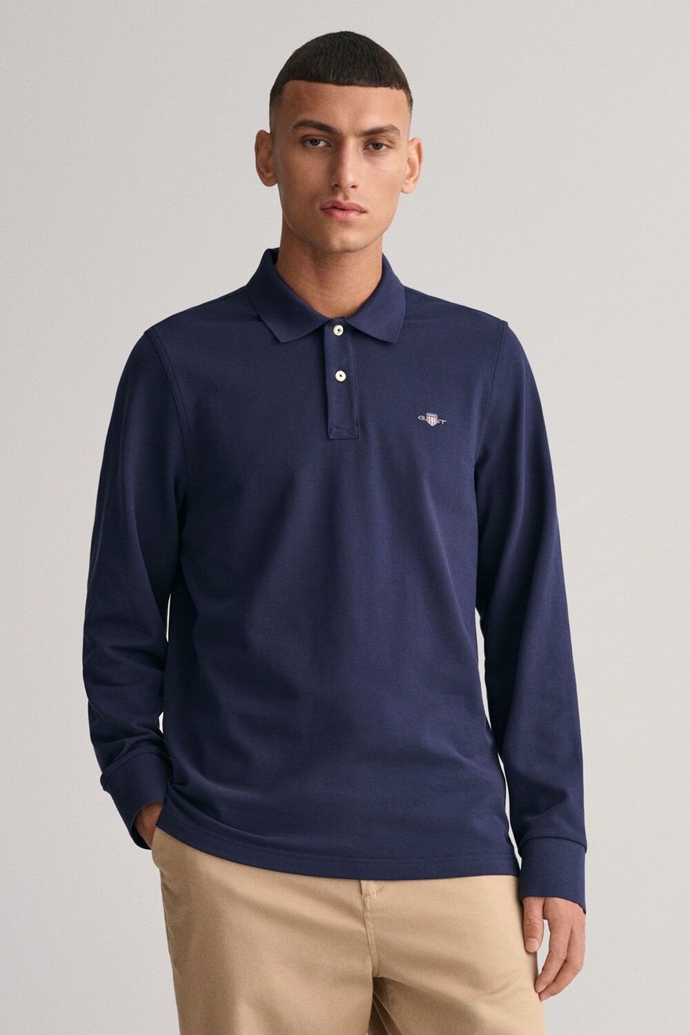 Рубашка-поло Gant Shield стандартного кроя с длинными рукавами GANT, синий
Рубашка-поло Gant Shield стандартного кроя с длинными рукавами GANT, синий