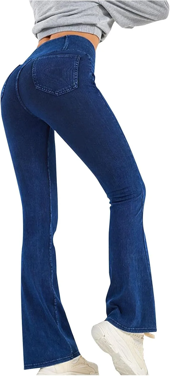 Высокие расклешенные джинсы для женщин с карманами OSFVNOXV
Высокие расклешенные джинсы для женщин с карманами OSFVNOXV