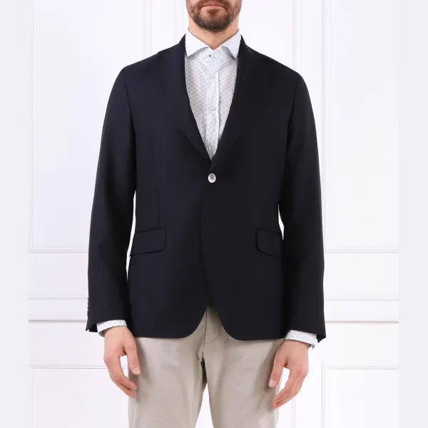 Элегантный шерстяной мягкий пиджак прямого кроя. Oscar Jacobson, синий
Элегантный шерстяной мягкий пиджак прямого кроя. Oscar Jacobson, синий