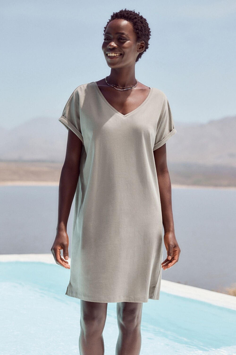 Туника из 100% хлопка свободного кроя V-образным вырезом и короткими рукавами Next, зеленый
Туника из 100% хлопка свободного кроя V-образным вырезом и короткими рукавами Next, зеленый