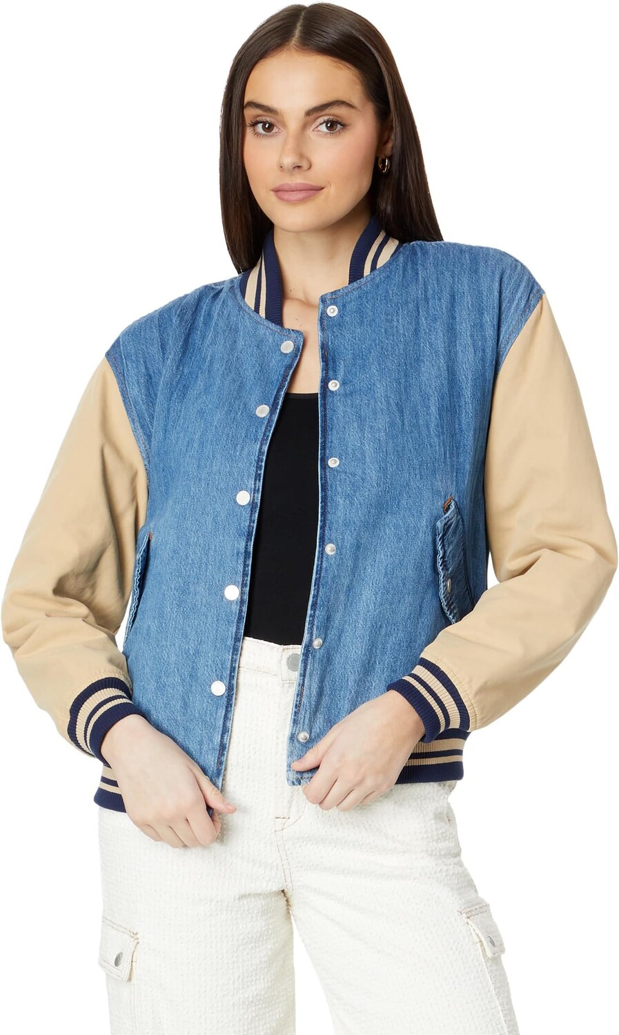 Куртка Blank NYC Bomber Jacket in Denim/Beige, цвет Denim/Beige
Куртка Blank NYC Bomber Jacket in Denim/Beige, цвет Denim/Beige