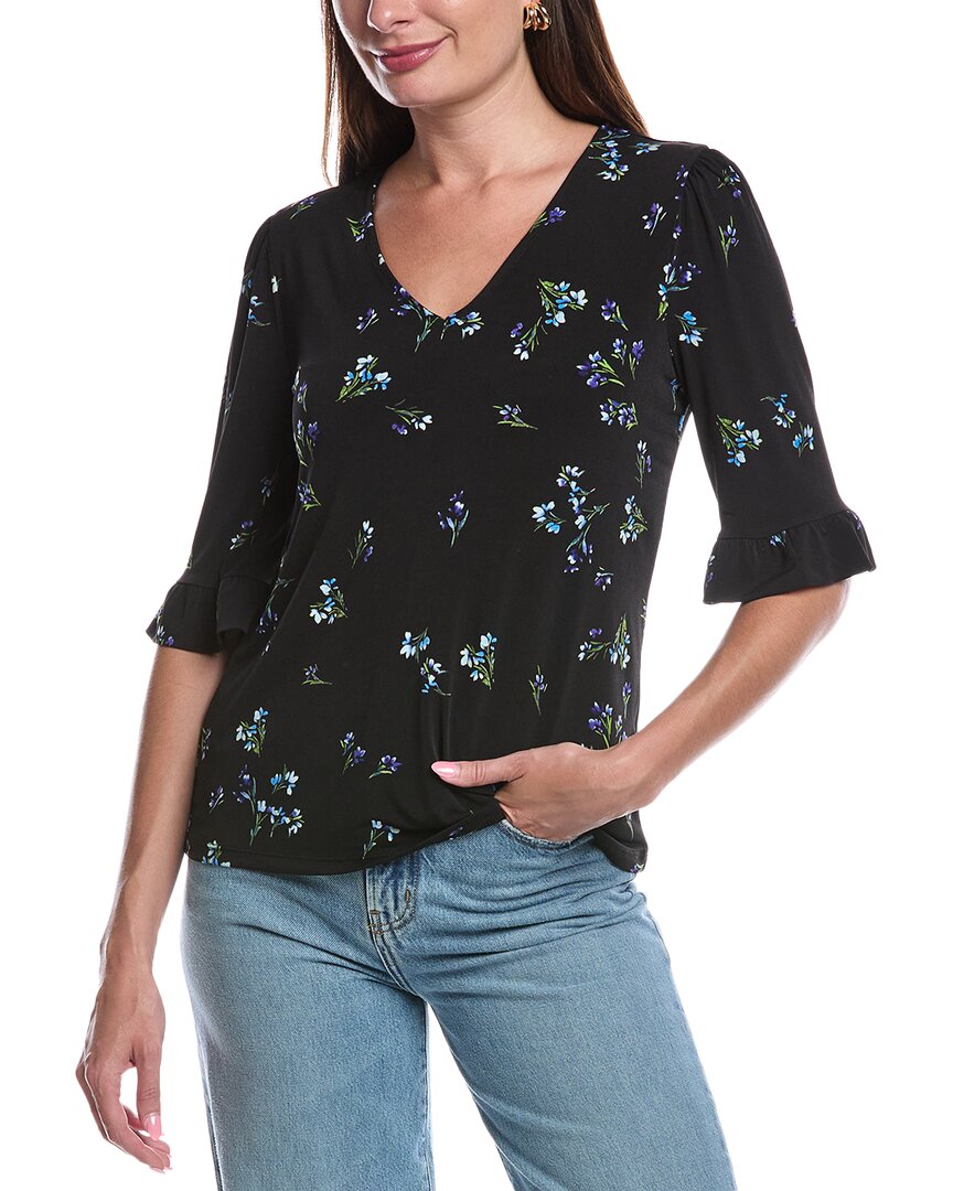 CeCe Топ с рукавом три четверти, черный
CeCe Топ с рукавом три четверти, черный