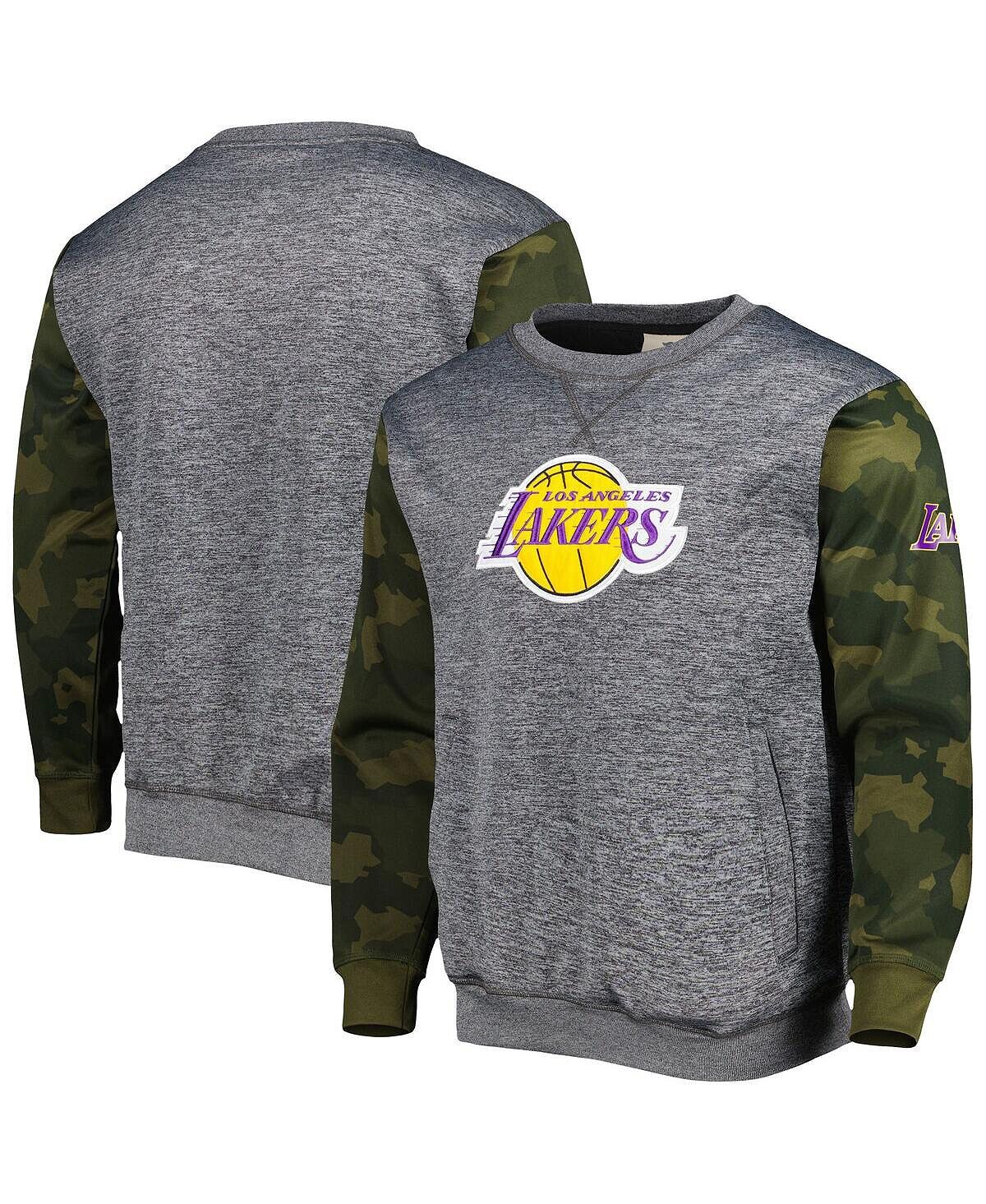 Мужской свитшот с камуфляжной прошивкой и фирменным логотипом Heather Charcoal Los Angeles Lakers Fanatics
Мужской свитшот с камуфляжной прошивкой и фирменным логотипом Heather Charcoal Los Angeles Lakers Fanatics