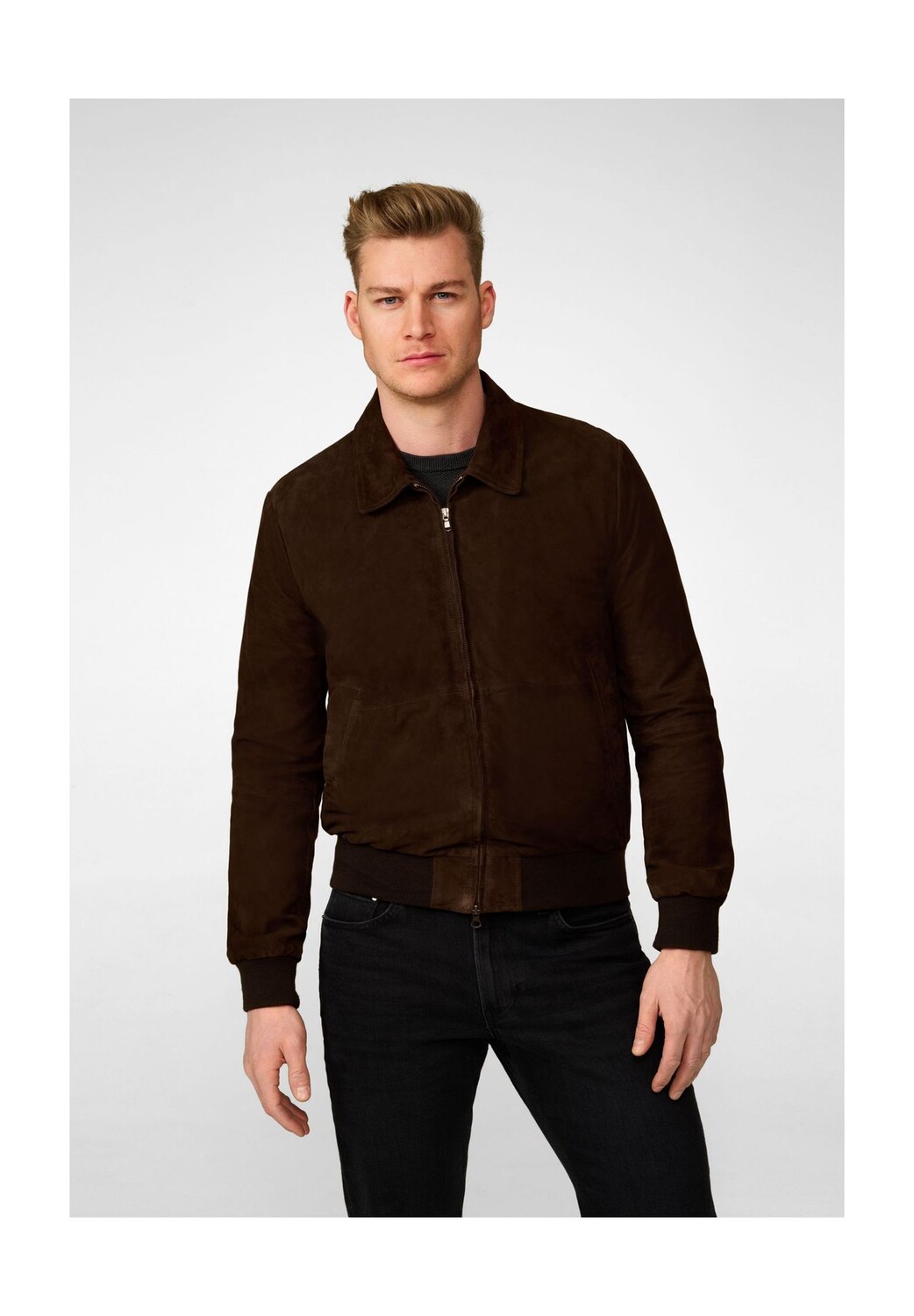 Мужская кожаная куртка Леон, тонкий блузон с воротником-поло RICANO, коричневый
Мужская кожаная куртка Леон, тонкий блузон с воротником-поло RICANO, коричневый