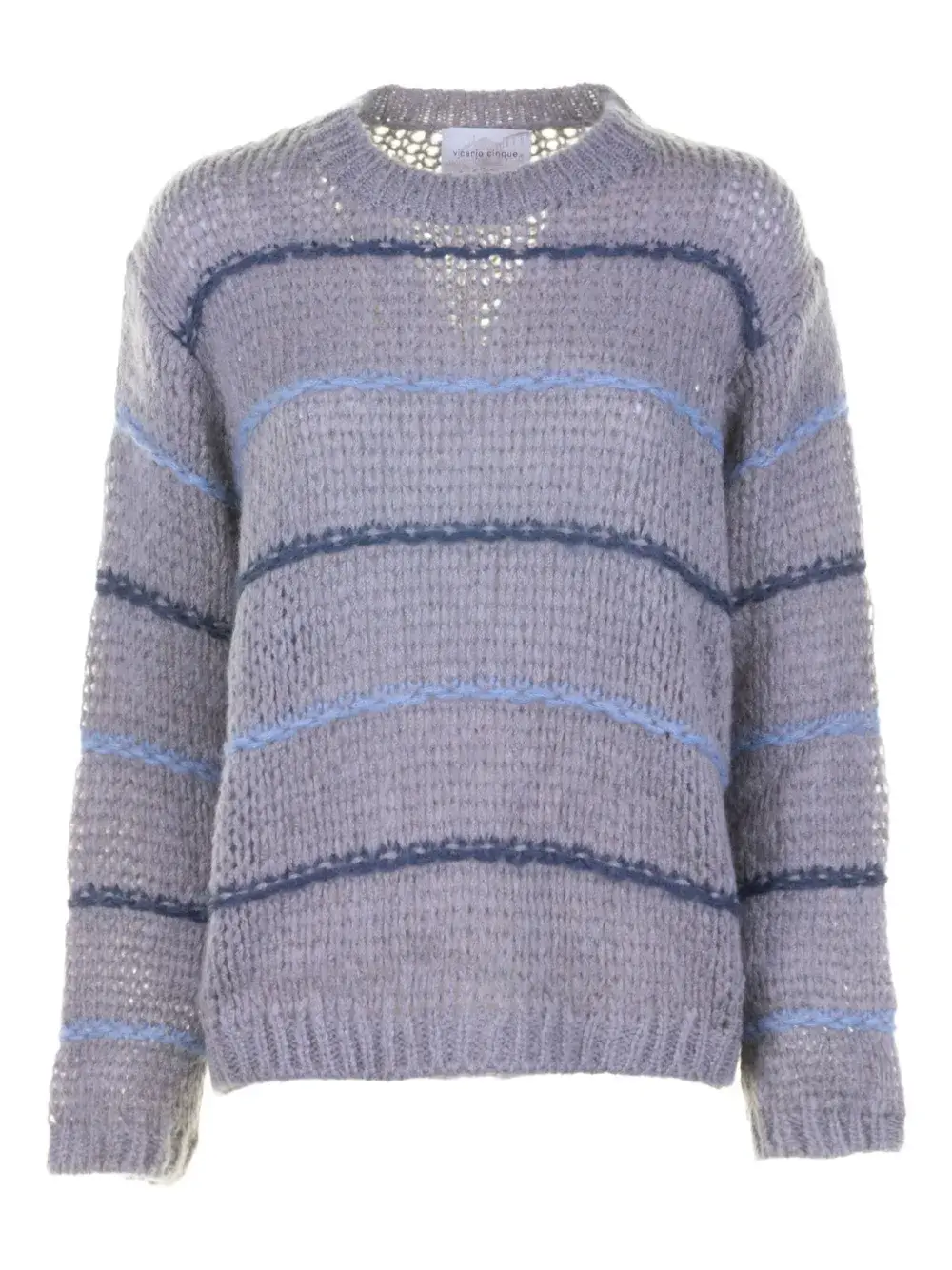 Полосатый свитер Vicario Cinque, серый
Полосатый свитер Vicario Cinque, серый