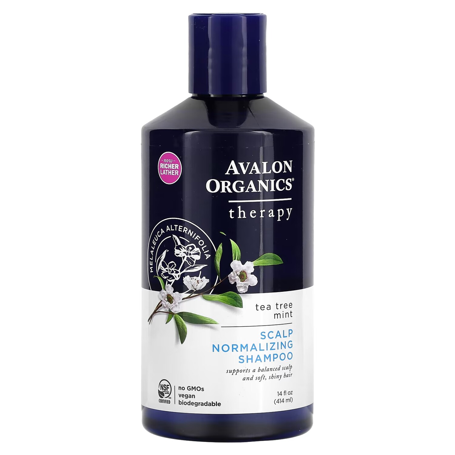 Шампунь Avalon Organics Therapy Scalp Normalizing Tea Tree Mint, 414 мл
Шампунь Avalon Organics Therapy Scalp Normalizing Tea Tree Mint, 414 мл