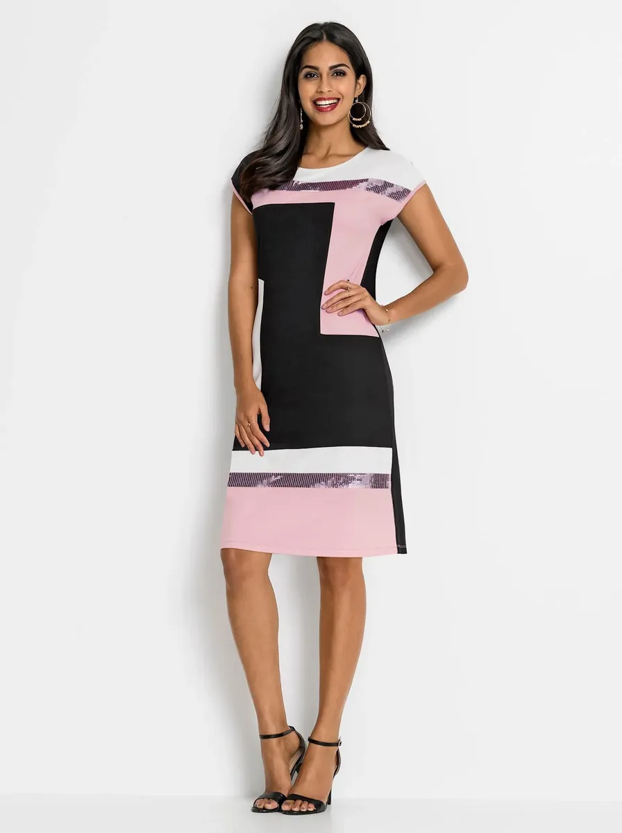 Вдохновение летнее платье "платье-платье" Inspirationen, цвет Schwarz-Hellrosé-Gemustert 
Вдохновение летнее платье "платье-платье" Inspirationen, цвет Schwarz-Hellrosé-Gemustert