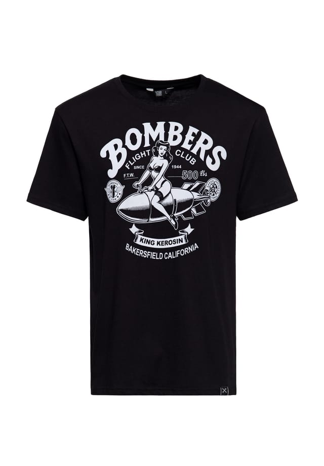 Футболка с монохромным принтом в стиле пин-ап бомберы King Kerosin, черный
Футболка с монохромным принтом в стиле пин-ап бомберы King Kerosin, черный