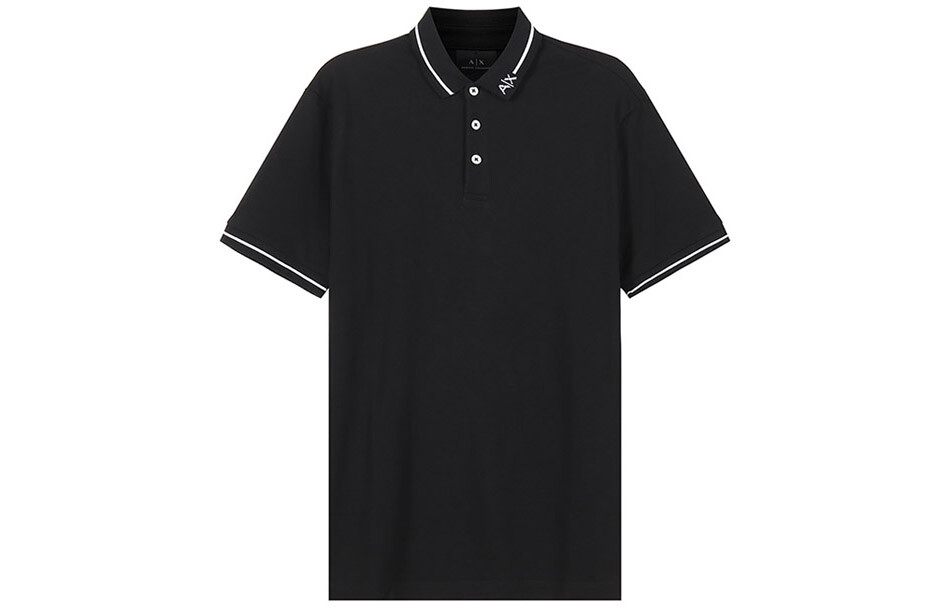 Мужская рубашка-поло ARMANI EXCHANGE, цвет Black 
Мужская рубашка-поло ARMANI EXCHANGE, цвет Black