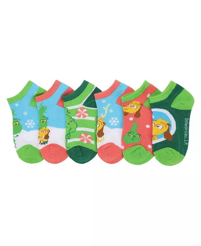 Молодежные носки «Гринч» для мальчиков, 6 шт The Grinch, мультиколор
Молодежные носки «Гринч» для мальчиков, 6 шт The Grinch, мультиколор