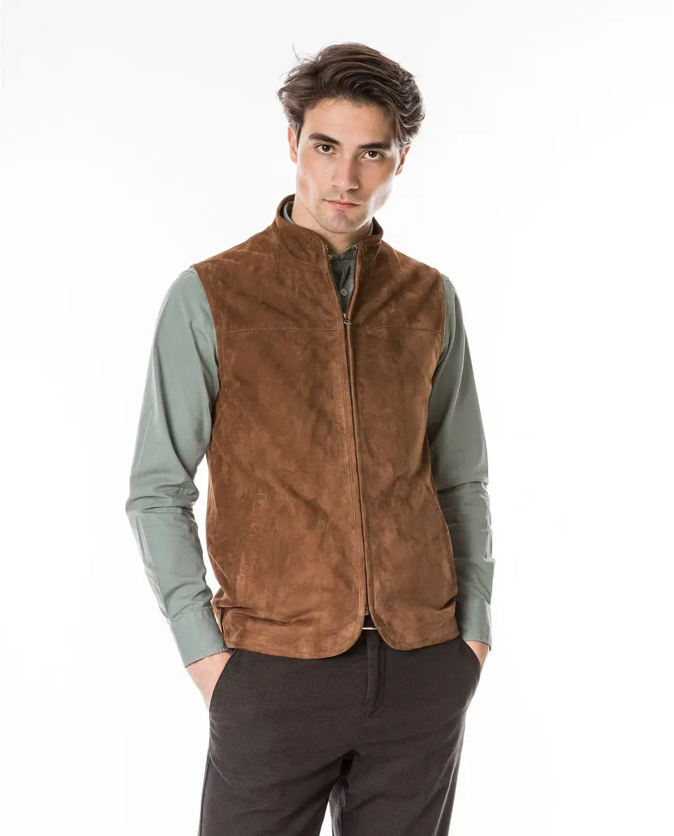 Мужской жилет из 100% кожи темно-коричневого цвета Wickett Jones, темно-коричневый
Мужской жилет из 100% кожи темно-коричневого цвета Wickett Jones, темно-коричневый