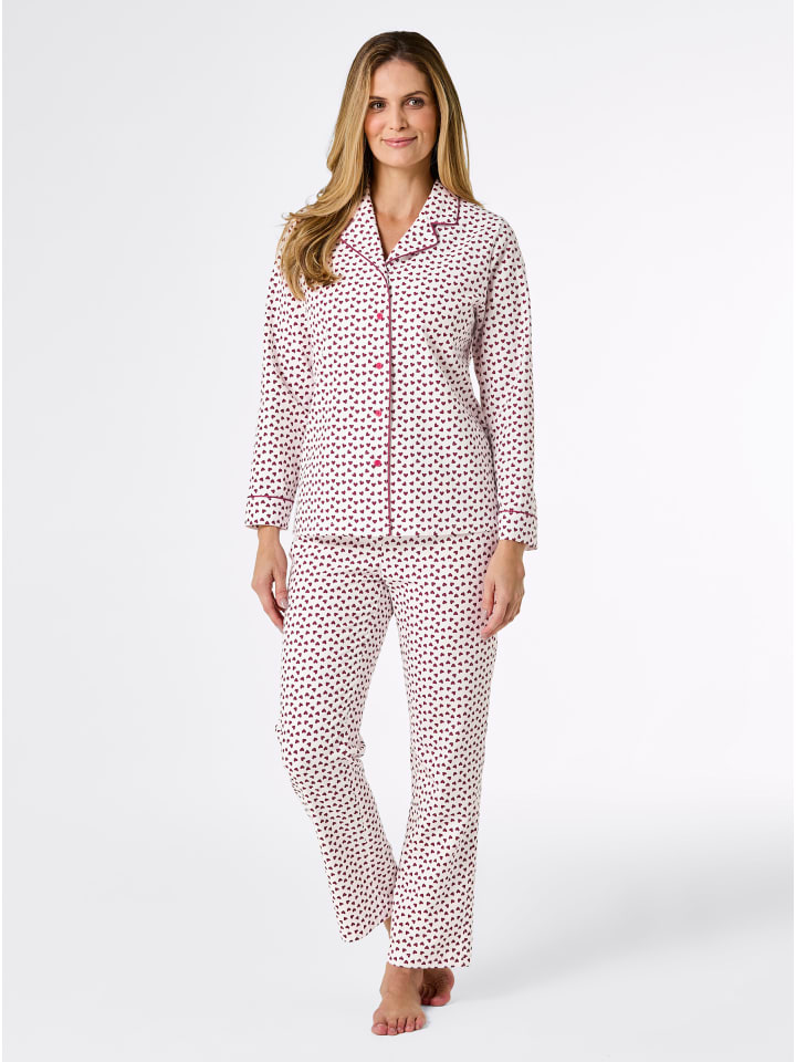 WITT WEIDEN Пижама с принтом цвета экрю и темно-красного цвета
WITT WEIDEN Пижама с принтом цвета экрю и темно-красного цвета