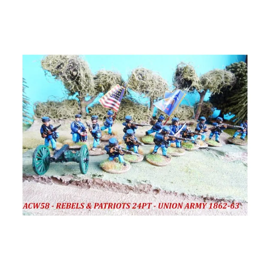 Повстанцы и патриоты - 24-точечная армия Союза, 1862–1863 гг., American Civil War - Union Army (28mm)
Повстанцы и патриоты - 24-точечная армия Союза, 1862–1863 гг., American Civil War - Union Army (28mm)