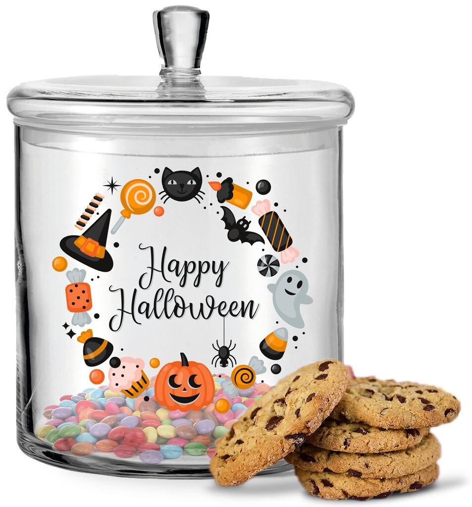 Банка для печенья Леонардо с УФ-принтом, дизайн Happy Halloween Circle Gravurzeile
Банка для печенья Леонардо с УФ-принтом, дизайн Happy Halloween Circle Gravurzeile