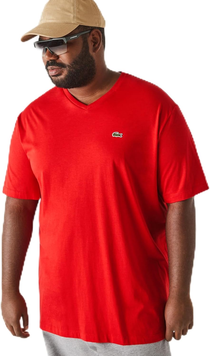 Мужская классическая футболка Lacoste большого размера с V-образным вырезом, коротким рукавом и стандартным кроем., Red, Красный, Мужская классическая футболка Lacoste большого размера с V-образным вырезом, коротким рукавом и стандартным кроем., Red
Мужская классическая футболка Lacoste большого размера с V-образным вырезом, коротким рукавом и стандартным кроем., Red, Красный, Мужская классическая футболка Lacoste большого размера с V-образным вырезом, коротким рукавом и стандартным кроем., Red