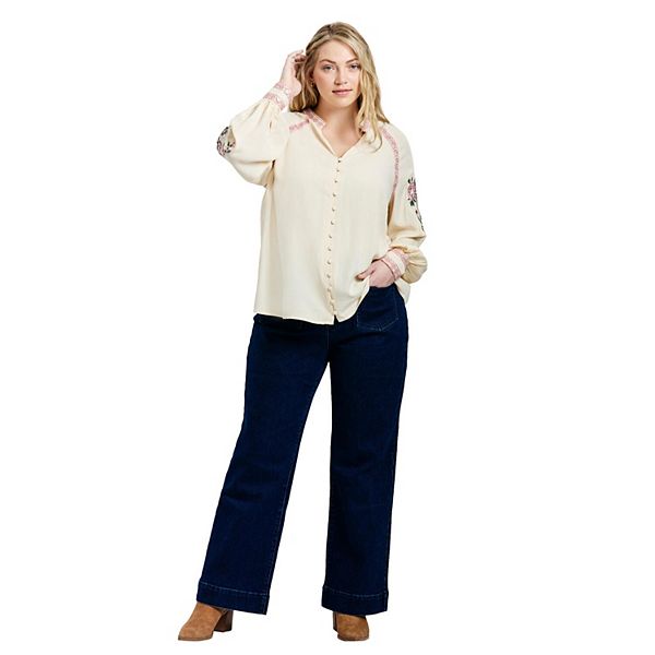 Блузка Chloe с вышивкой, plus size Avenue, Sand
Блузка Chloe с вышивкой, plus size Avenue, Sand