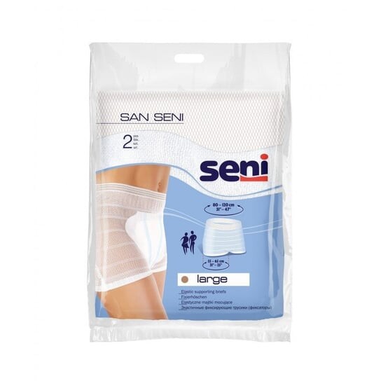 Трусики сеточки San Seni, многоразовые L, 2 шт.
Трусики сеточки San Seni, многоразовые L, 2 шт.