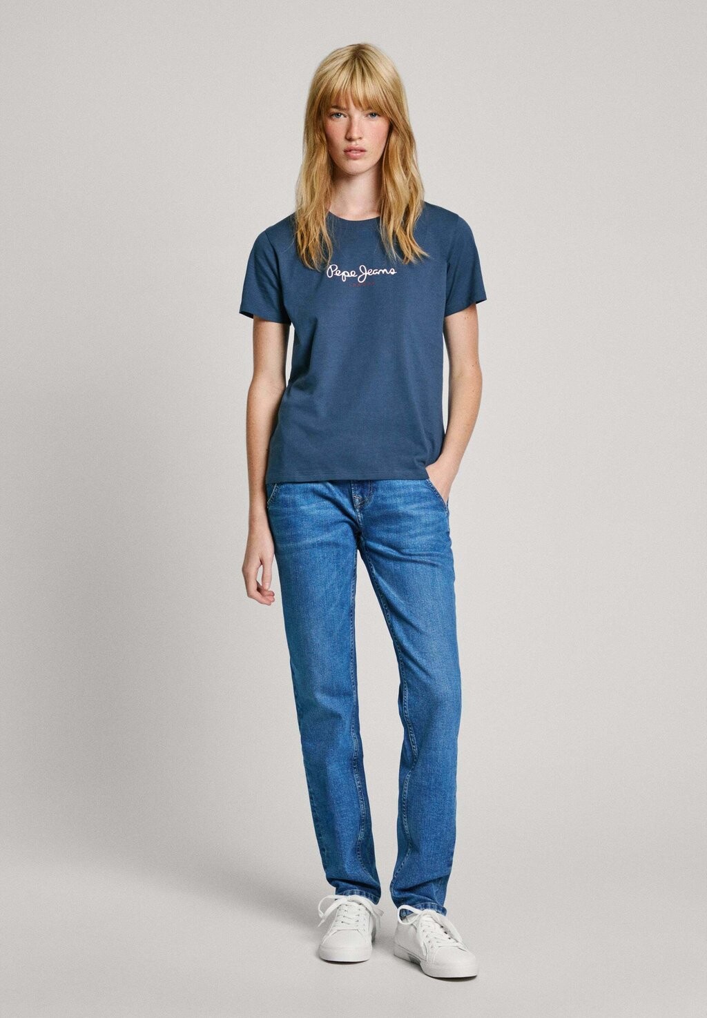 Джинсы прямого кроя Pepe Jeans, синий деним
Джинсы прямого кроя Pepe Jeans, синий деним