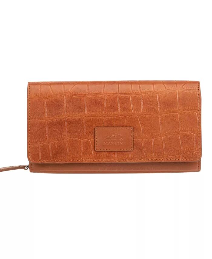 Женская коллекция Croco, кошелек-клатч с защитой RFID Mancini, коричневый/бежевый
Женская коллекция Croco, кошелек-клатч с защитой RFID Mancini, коричневый/бежевый