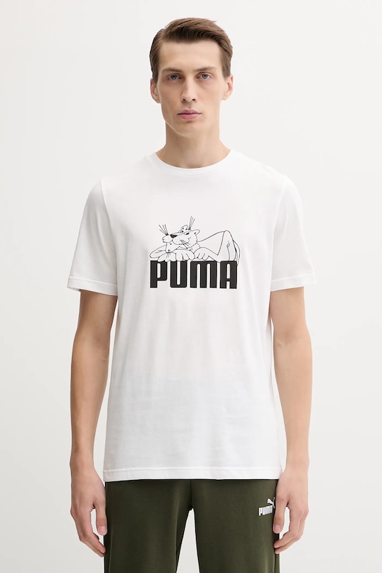 Хлопковая футболка Puma, белый
Хлопковая футболка Puma, белый
