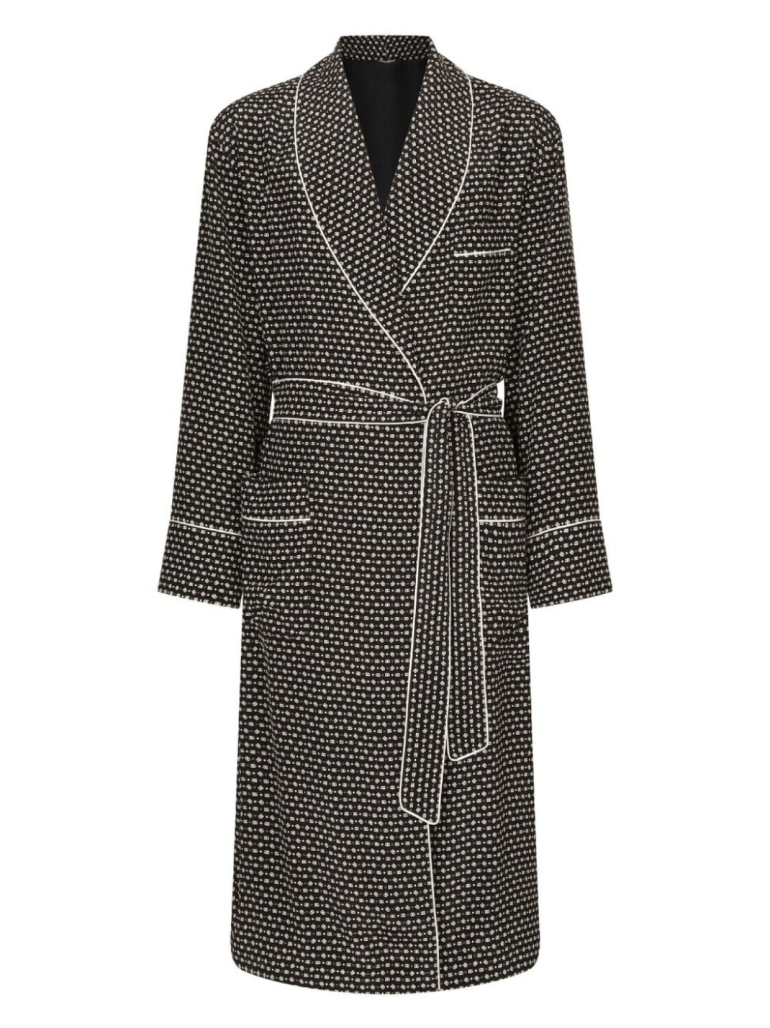 Dolce & Gabbana шелковый халат с логотипом, черный
Dolce & Gabbana шелковый халат с логотипом, черный