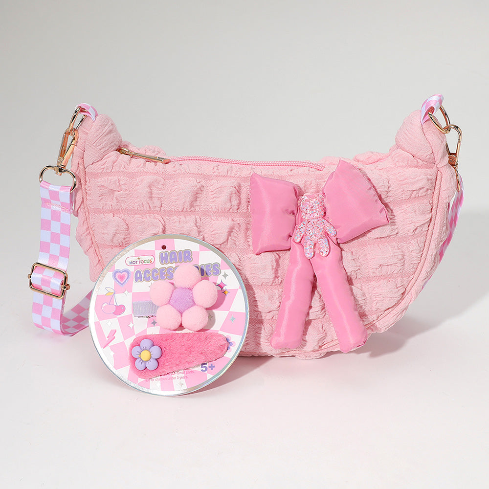 Детская красивая пуховая сумка через плечо FASHNZFAB, розовый
Детская красивая пуховая сумка через плечо FASHNZFAB, розовый