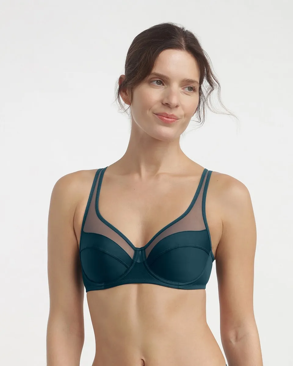 Бюстгальтер с прочным каркасом Generous с тюлем Dim, темно-зеленый
Бюстгальтер с прочным каркасом Generous с тюлем Dim, темно-зеленый