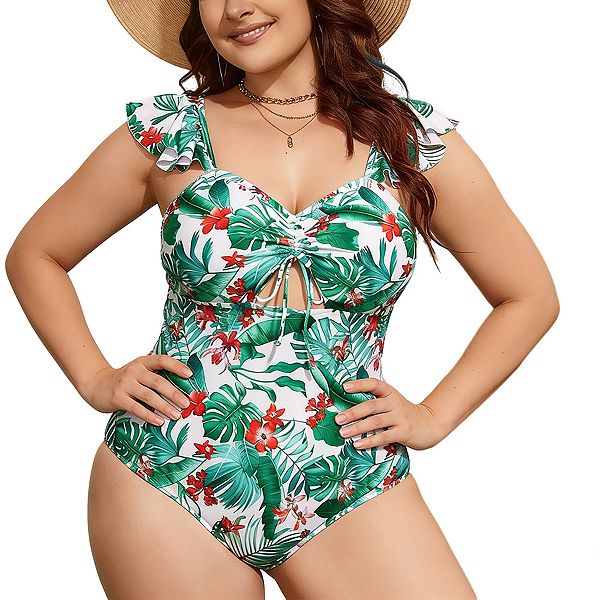 Купальник Plus size с цветочным принтом и рюшами на бретелях Elitespirit
Купальник Plus size с цветочным принтом и рюшами на бретелях Elitespirit