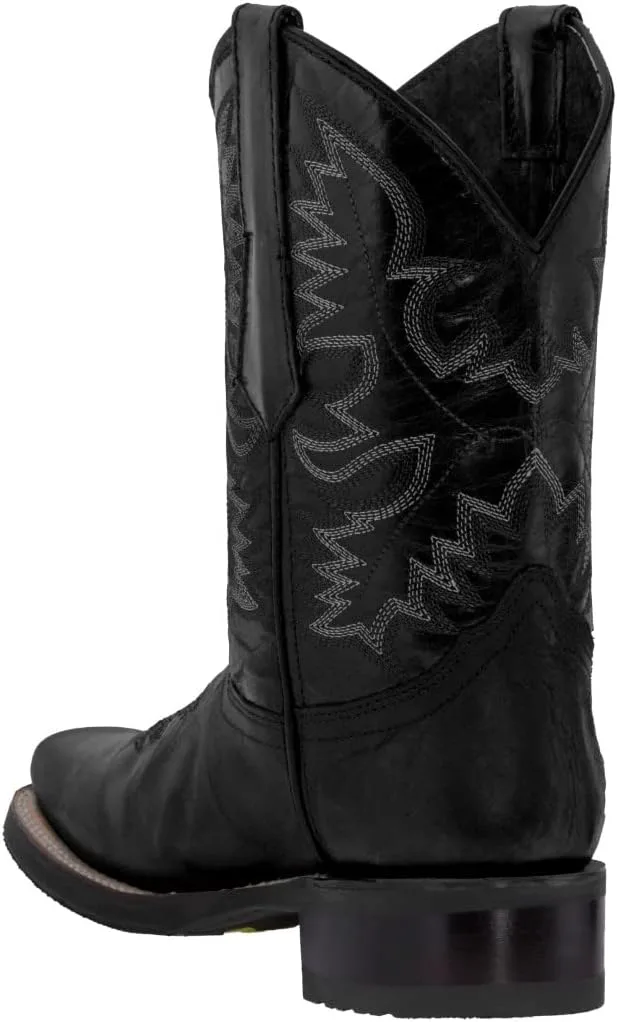 Мужские черные ковбойские сапоги Texas Legacy из кожи в западном стиле с квадратным носком для родео, черный
Мужские черные ковбойские сапоги Texas Legacy из кожи в западном стиле с квадратным носком для родео, черный