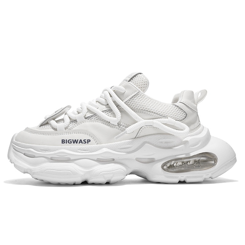 BIGWASP Амортизирующие устойчивые к истиранию дышащие низкие массивные кроссовки мужские белые, цвет White
BIGWASP Амортизирующие устойчивые к истиранию дышащие низкие массивные кроссовки мужские белые, цвет White