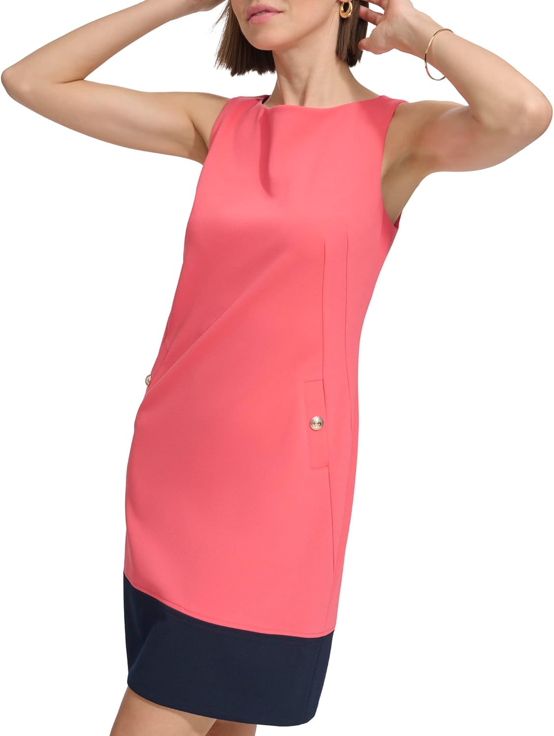 Женское платье-футляр Tommy Hilfiger из крепа-свижа с цветными блоками, Paradise Pink/Sky Captain
Женское платье-футляр Tommy Hilfiger из крепа-свижа с цветными блоками, Paradise Pink/Sky Captain