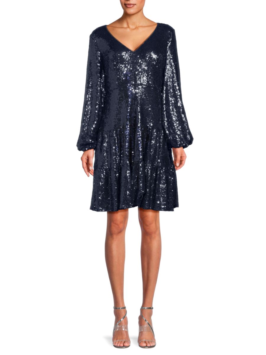 Мини-платье, украшенное пайетками Focus by Shani, темно-синий
Мини-платье, украшенное пайетками Focus by Shani, темно-синий