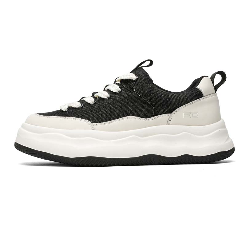 ENRICO COVERI Мужские скейтерские кеды низкие черно-белые, цвет Black White 
ENRICO COVERI Мужские скейтерские кеды низкие черно-белые, цвет Black White