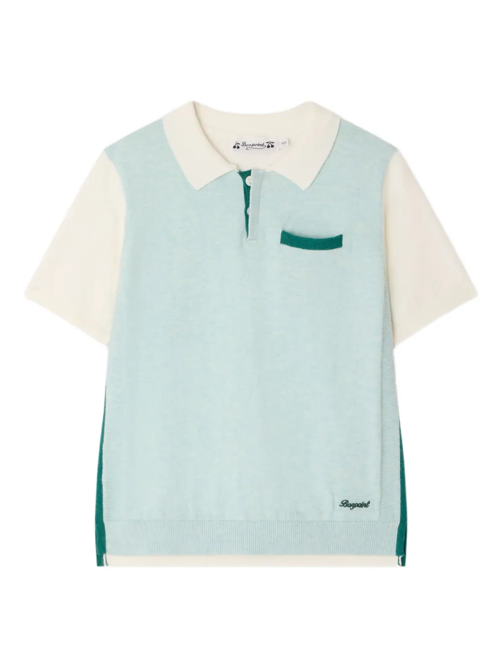 Поло с лазерными накладными карманами Bonpoint, зеленый
Поло с лазерными накладными карманами Bonpoint, зеленый