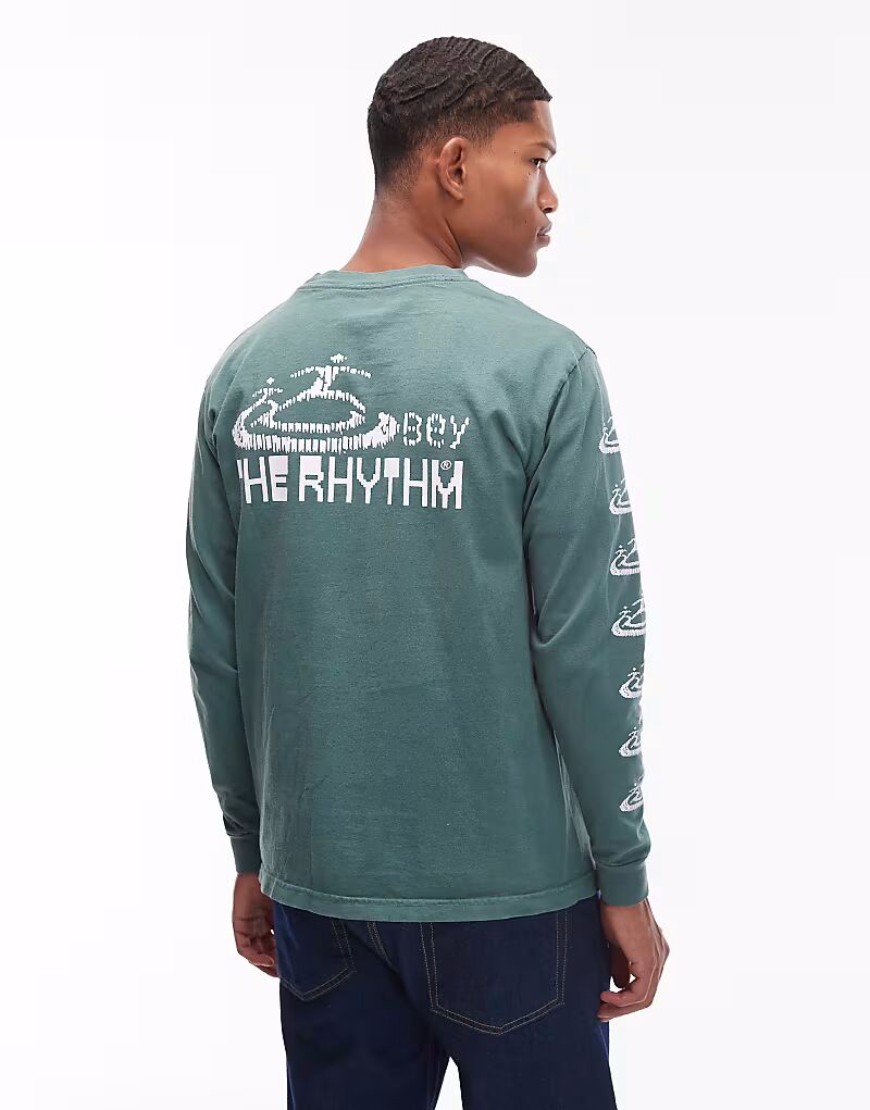Футболка с длинным рукавом the Rhythm с принтом на спине зеленого цвета Obey, Зеленый, Футболка с длинным рукавом the Rhythm с принтом на спине зеленого цвета Obey
Футболка с длинным рукавом the Rhythm с принтом на спине зеленого цвета Obey, Зеленый, Футболка с длинным рукавом the Rhythm с принтом на спине зеленого цвета Obey