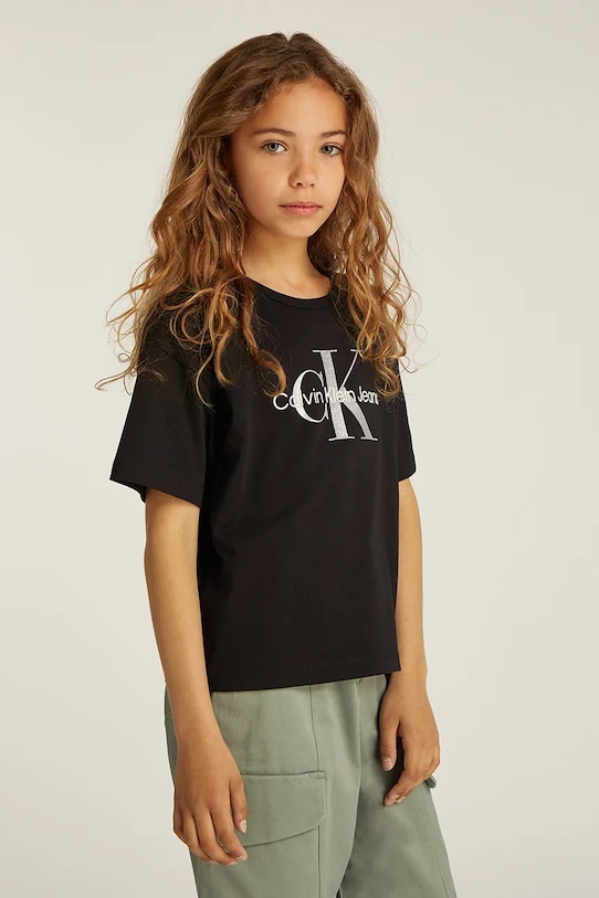 Детская хлопковая футболка Calvin Klein Jeans, черный
Детская хлопковая футболка Calvin Klein Jeans, черный