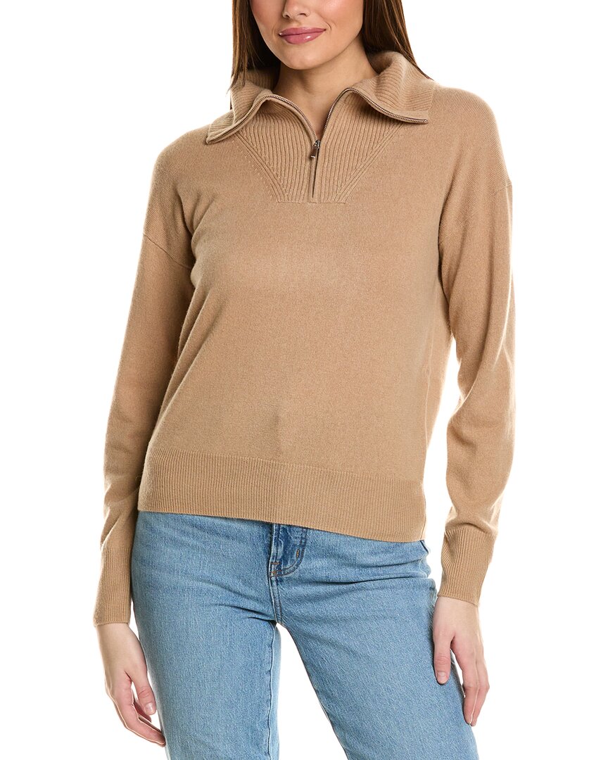 Amicale Кашемировый пуловер с отделкой в рубчик и застежкой-молнией 1/4 Amicale Cashmere, коричневый
Amicale Кашемировый пуловер с отделкой в рубчик и застежкой-молнией 1/4 Amicale Cashmere, коричневый