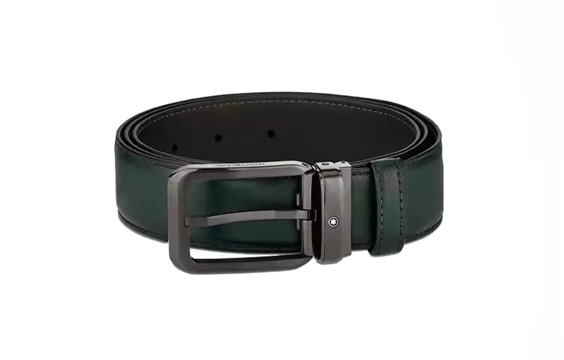 Montblanc Мужской кожаный ремень, зеленый, ширина 3,5 см
Montblanc Мужской кожаный ремень, зеленый, ширина 3,5 см