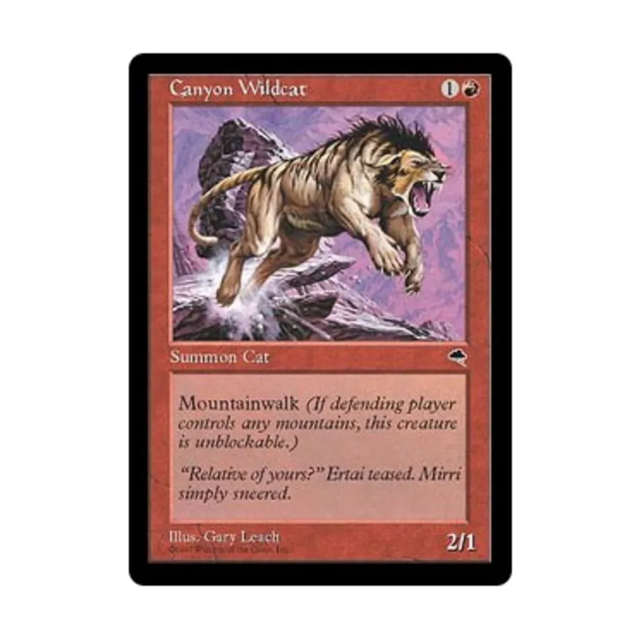 CCG Каньон Уайлдкэт (К), MTG - Tempest 
CCG Каньон Уайлдкэт (К), MTG - Tempest