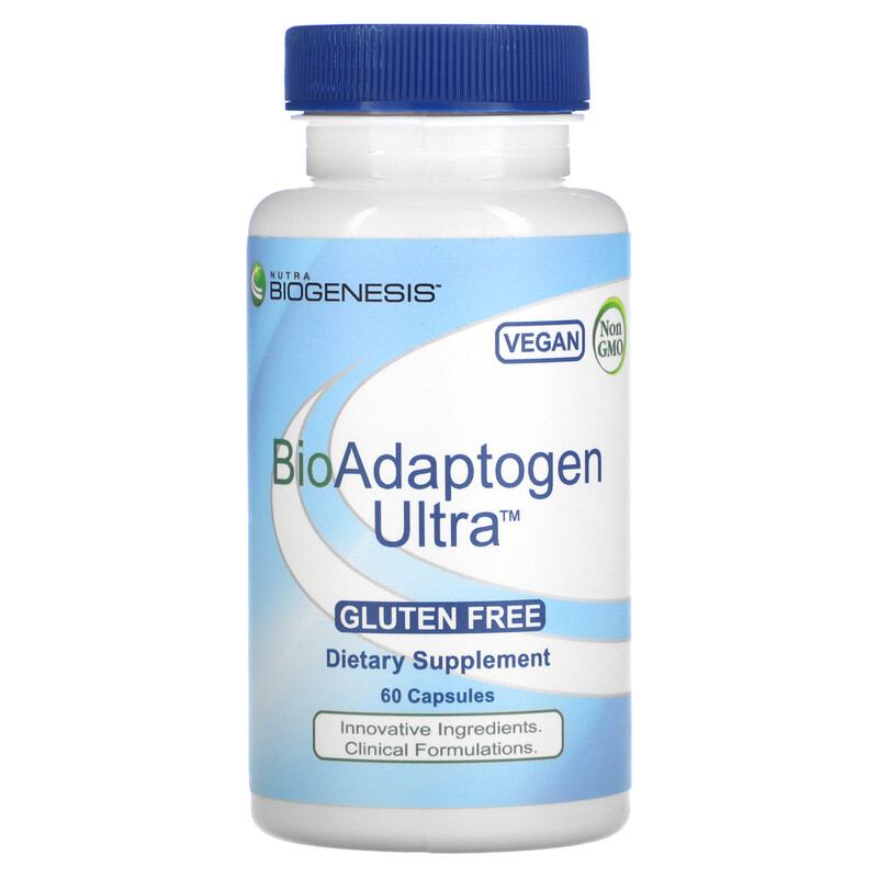 Nutra BioGenesis, BioAdaptogen Ultra, 60 капсул
Nutra BioGenesis, BioAdaptogen Ultra, 60 капсул